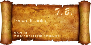 Torda Bianka névjegykártya